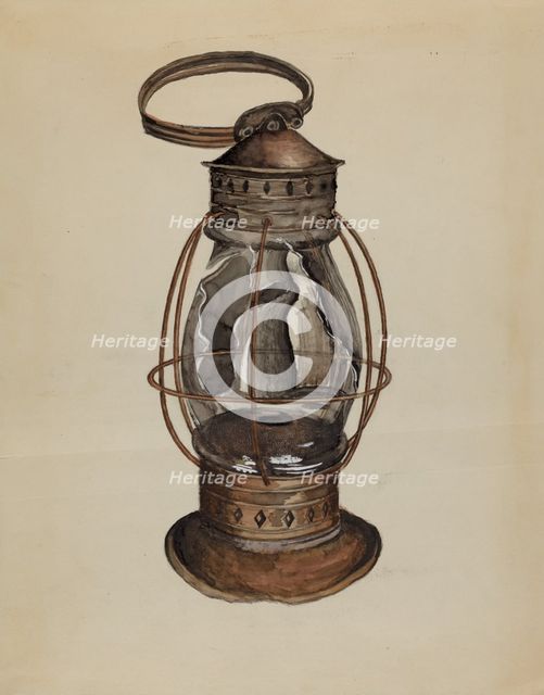 Lantern, c. 1937. Creator: Albert Eyth.