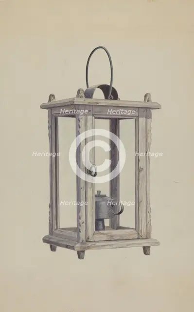 Lantern, c. 1937. Creator: Earl Butlin.