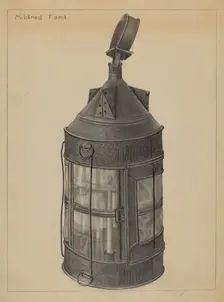 Lantern, c. 1937. Creator: Mildred Ford