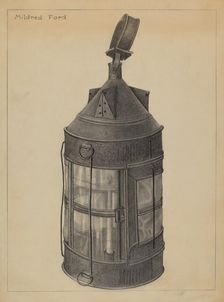 Lantern, c. 1937. Creator: Mildred Ford