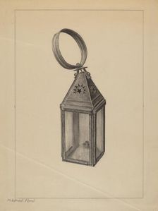 Lantern, c. 1937. Creator: Mildred Ford
