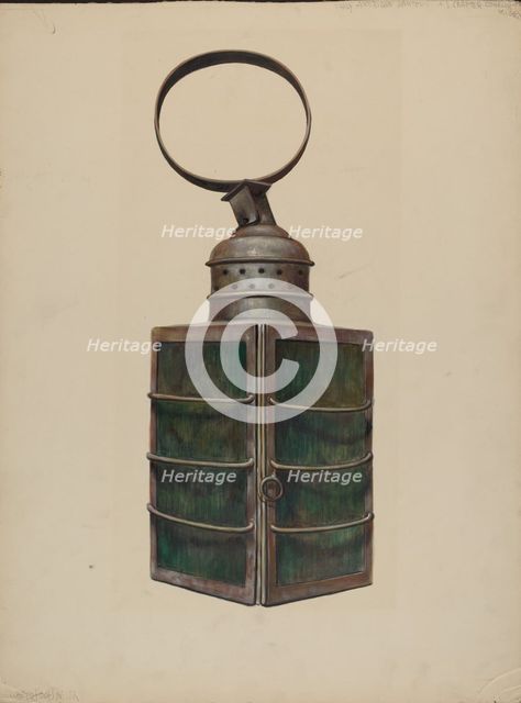 Lantern, c. 1938. Creator: Walter Hochstrasser.