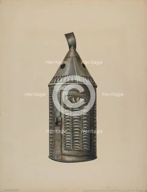 Lantern, c. 1938. Creator: Walter Hochstrasser.