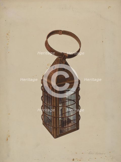 Lantern, c. 1938. Creator: Arthur Matthews.