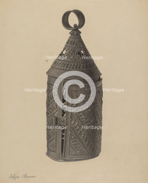Lantern, c. 1938. Creator: Filippo Porreca.