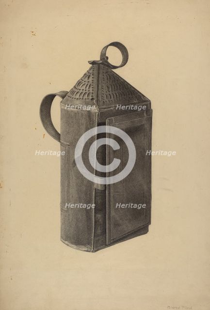 Lantern, c. 1938. Creator: Mildred Ford.
