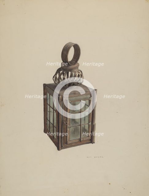 Lantern, c. 1938. Creator: Roy Weber.