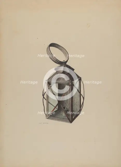 Lantern, c. 1938. Creator: Roy Weber.