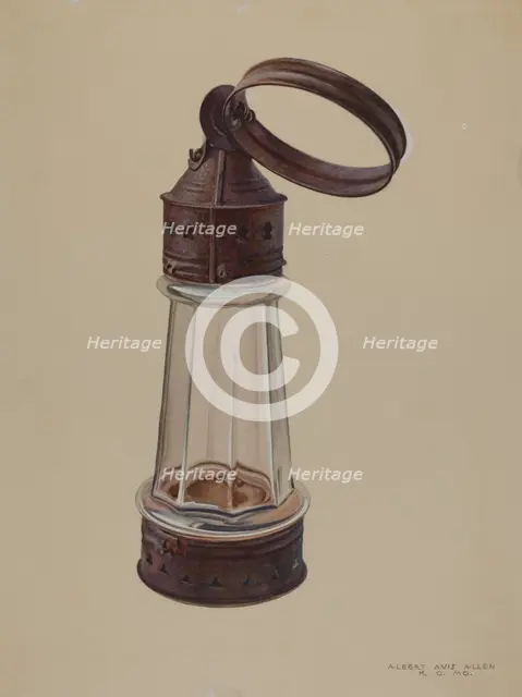 Lantern, c. 1939. Creator: Albert Allen.