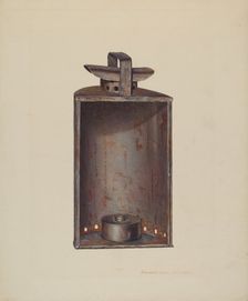 Lantern, c. 1939. Creator: Edward L Loper