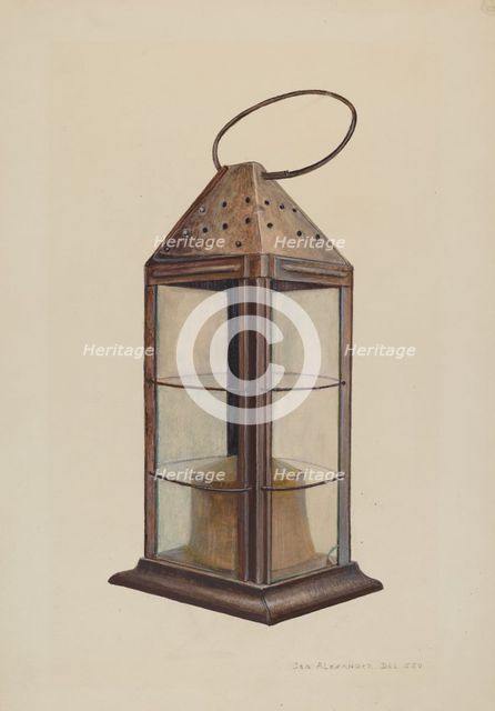 Lantern, c. 1940. Creator: George H. Alexander.