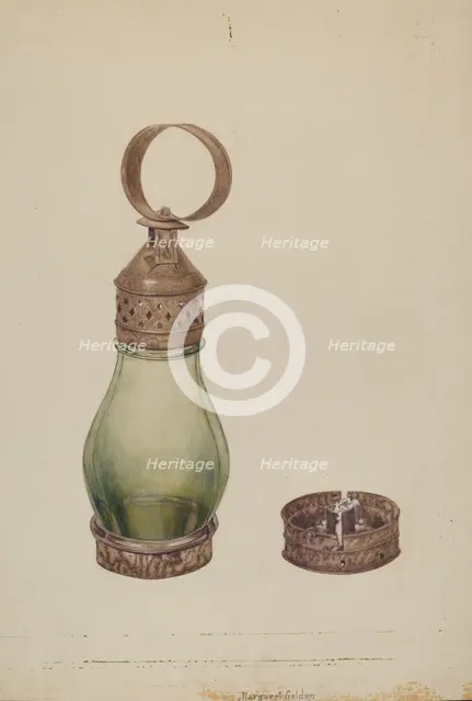 Lantern, c. 1941. Creator: Margaret Golden.