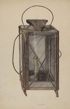 Lantern for Candle, 1935/1942. Creator: Albert Geuppert