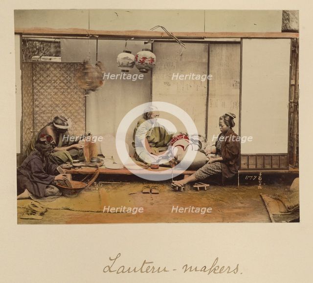 Lantern makers, about 1873-1883. Creator: Shinichi Suzuki I.