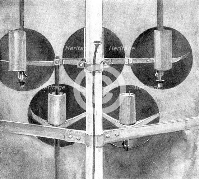 Lantern-room, Little Crosby Lighthouse, in which the fire originated, 1898. Creator: Unknown.