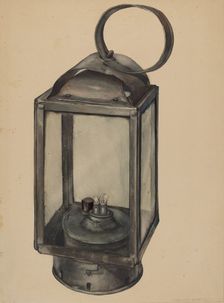 Lantern (Shaker), c. 1937. Creator: Adelaide Dyball