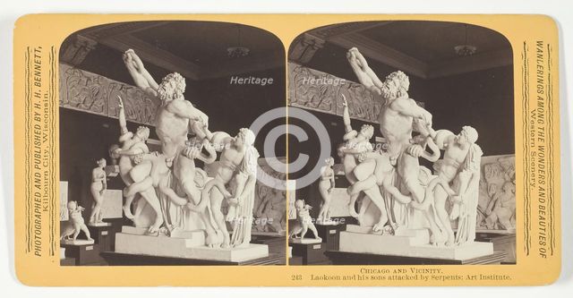 Laokoon and his sons attacked by Serpents; Art Institute, 1887/93. Creator: Henry Hamilton Bennett.