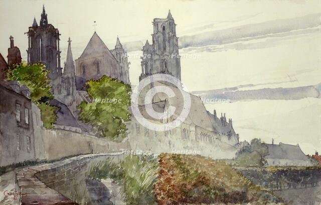 Laon Cathedral, France, 1913. Creator: Cass Gilbert.