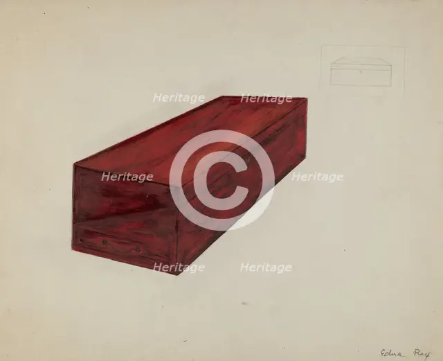 Lap Desk, 1935/1942. Creator: Edna C. Rex.