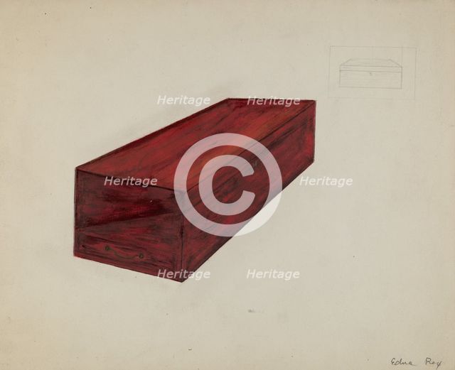 Lap Desk, 1935/1942. Creator: Edna C. Rex.