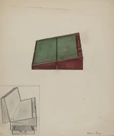 Lap Desk, c. 1936. Creator: Edna C. Rex