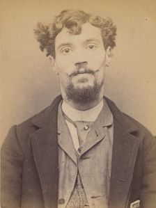 Lapeyre. Louis, Pierre. 29 ans. né à Rodez (Aveyron). Employé. Anarchiste. 10/3/94., 1894. Creator: Alphonse Bertillon