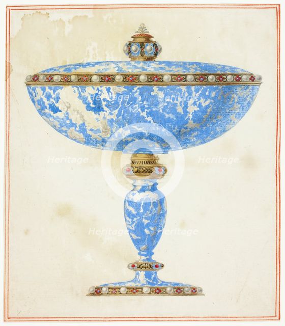 Lapis Covered Dish on Stand, n.d. Creator: Giuseppe Grisoni.