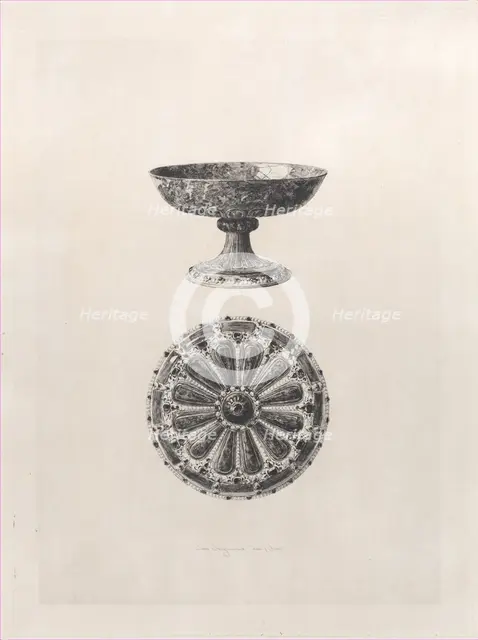 Lapis Lazuli Cup, 1868. Creator: Jules-Ferdinand Jacquemart.