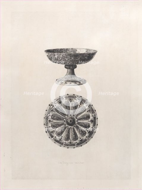Lapis Lazuli Cup, 1868. Creator: Jules-Ferdinand Jacquemart.