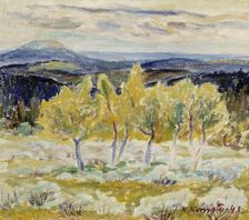 Lapland Mountain Birches, 1943. Creator: Kullervo Koivisto