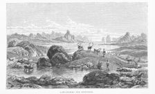 Laplanders and Reindeer, 1881. Creator: Pearson