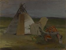 Lapp Kota (Night), 1905. Creator: Gabriel Engberg