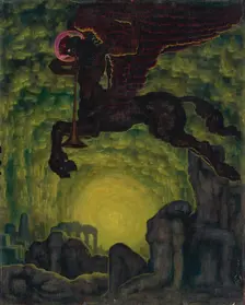 L'appel mystérieux, 1924. Creator: Nikolay Kalmakov