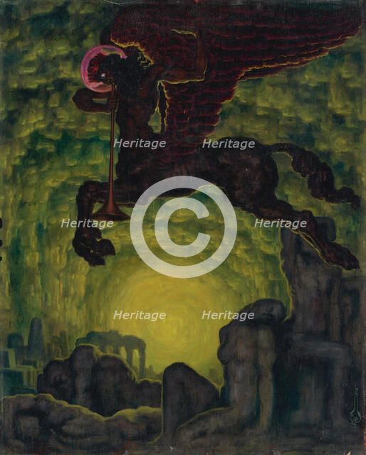 L'appel mystérieux, 1924. Creator: Nikolay Kalmakov.