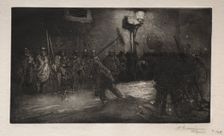 LAppel des Balayeurs de la Nuit , 1890. Creator: Auguste Louis Lepère (French, 1849-1918)