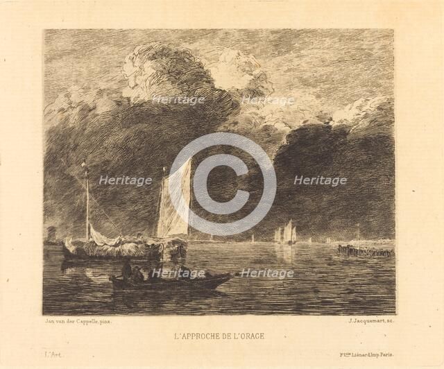 L'Approche de l'Orage (The Storm's Approach). Creator: Jules-Ferdinand Jacquemart.
