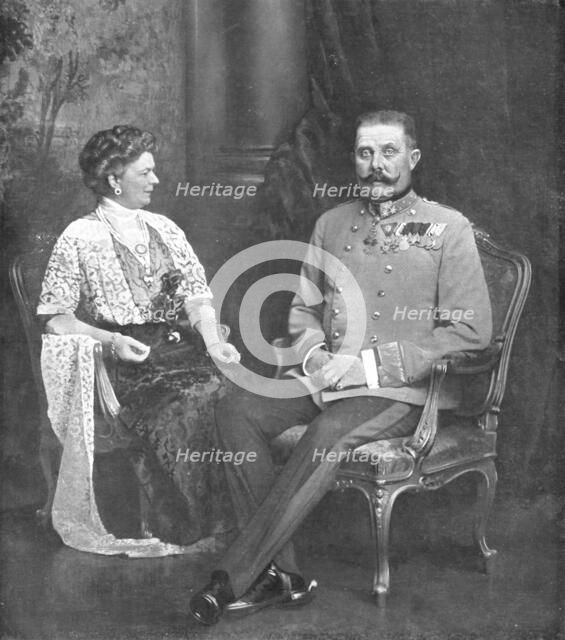 L'Archiduc Francois-Ferdinand et la Duchesse de Hohenberg', 28 juin 1914 Creator: Kovel.