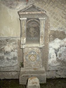 Lararium, House of the Skeleton, Herculaneum, Italy. Creator: LTL