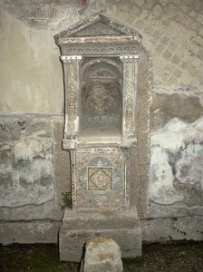 Lararium, House of the Skeleton, Herculaneum, Italy. Creator: Unknown