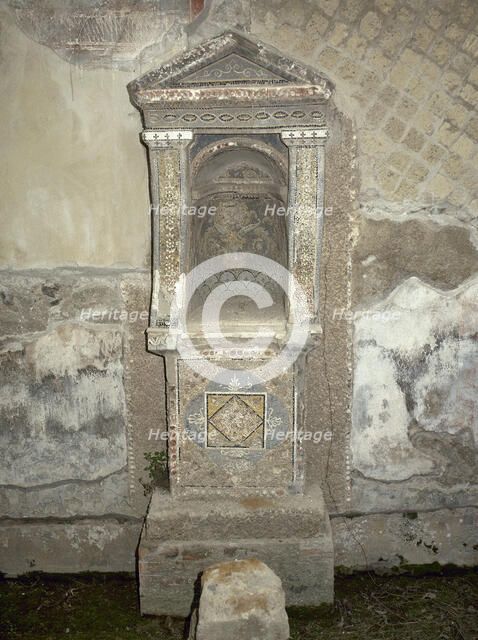Lararium, House of the Skeleton, Herculaneum, Italy. Creator: Unknown.