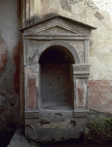Lararium, House of the Tragic Poet, Pompeii, Italy, 2nd century BC. Creator: Unknown