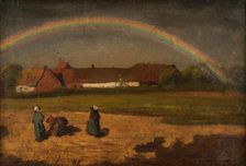 L'arc-en-ciel à Courrières, 1855. Creator: Jules Breton