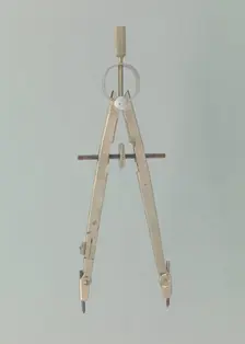Large compass from a drafting took kit used by John S. Chase, mid-late 20th century. Creator: Keuffel & Esser Co.