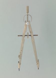 Large compass from a drafting took kit used by John S. Chase, mid-late 20th century. Creator: Keuffel & Esser Co.