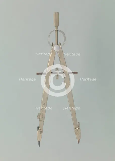 Large compass from a drafting took kit used by John S. Chase, mid-late 20th century. Creator: Keuffel & Esser Co..