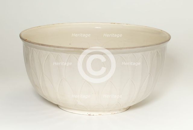 Large Bowl with Lotus Scrolls (int.) and Overlapping Petals..., Northern Song dynasty, early 12th ce Creator: Unknown.