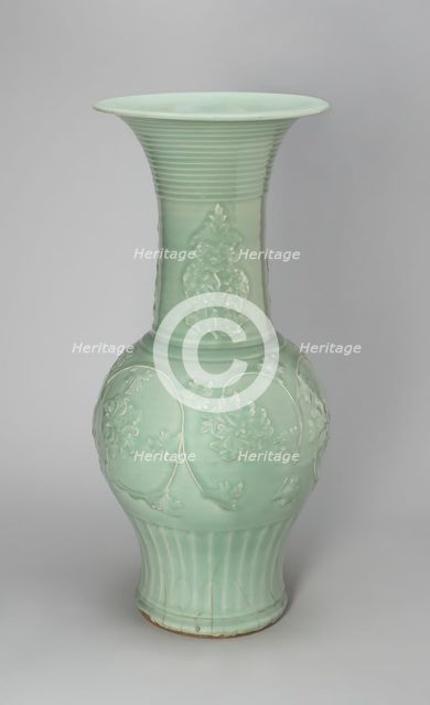 Large Baluster-Shaped Vase, Yuan dynasty (1279-1368), 14th century. Creator: Unknown.