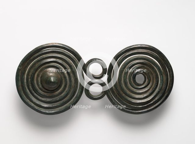 Large Brooch with Spirals, European Bronze Age, 1400-1100 B.C. Creator: Unknown.
