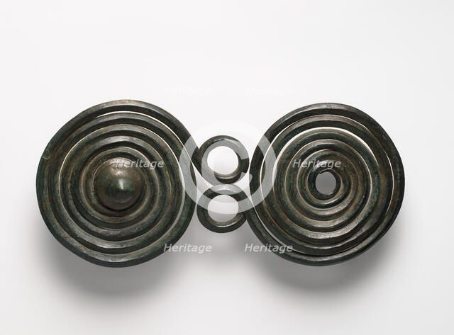 Large Brooch with Spirals, European Bronze Age, 1400-1100 B.C. Creator: Unknown.