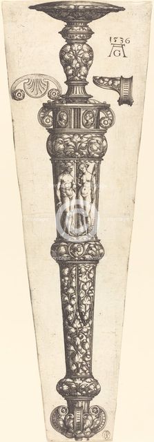 Large Dagger Sheath with Nude Couple, 1536. Creator: Heinrich Aldegrever.